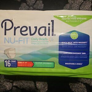 PREVAIL ADULT DIAPERS MEDIUM SZ.